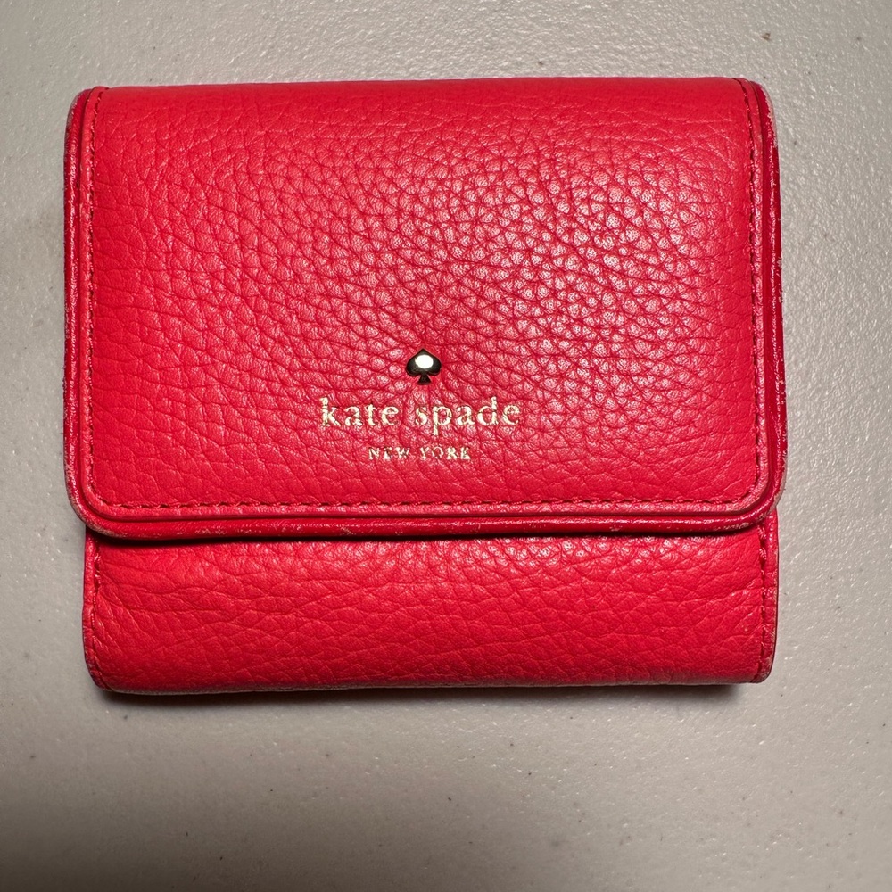 Kate Spade pink Pebbled Wallet
